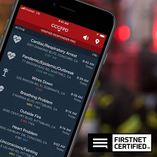 PulsePoint Respond is FirstNet Certified for use with 9-1-1.